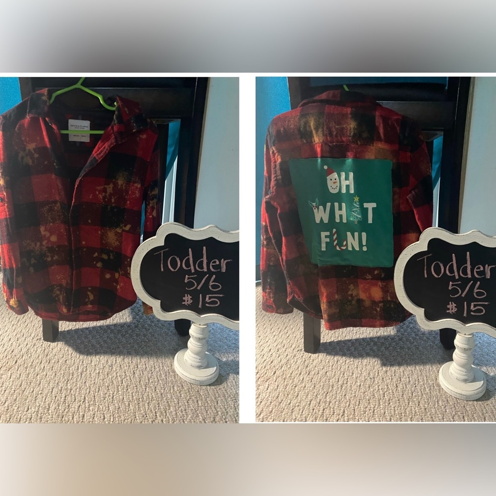 Christmas bleached flannel